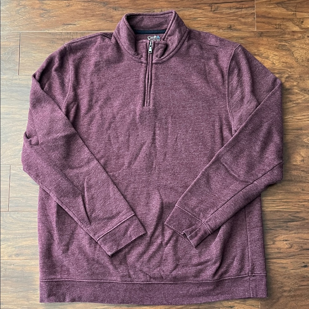 Men’s Croft & Barrow Maroon Zip-Up Fleece